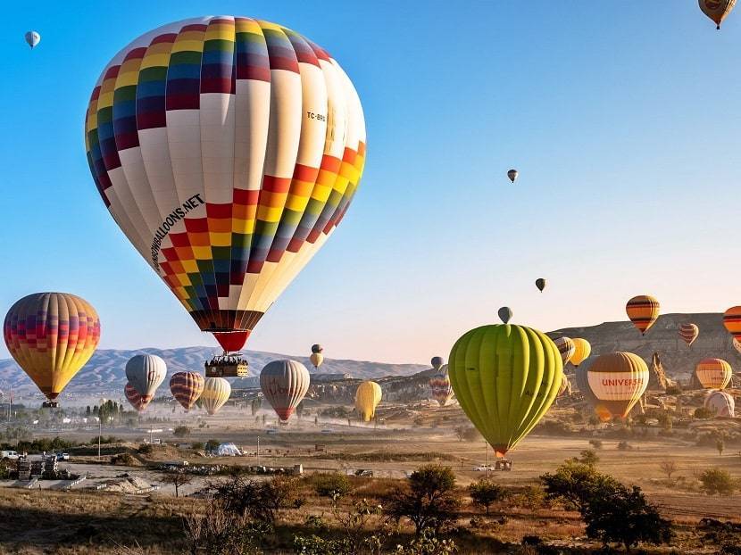 hot air balloon ride in Cappadocia