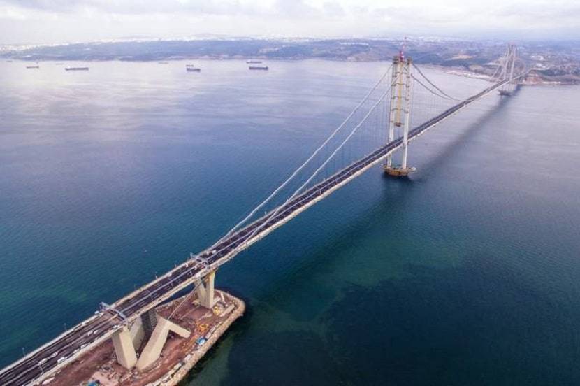 Osman Gazi Bridge famous bridges in Turkey