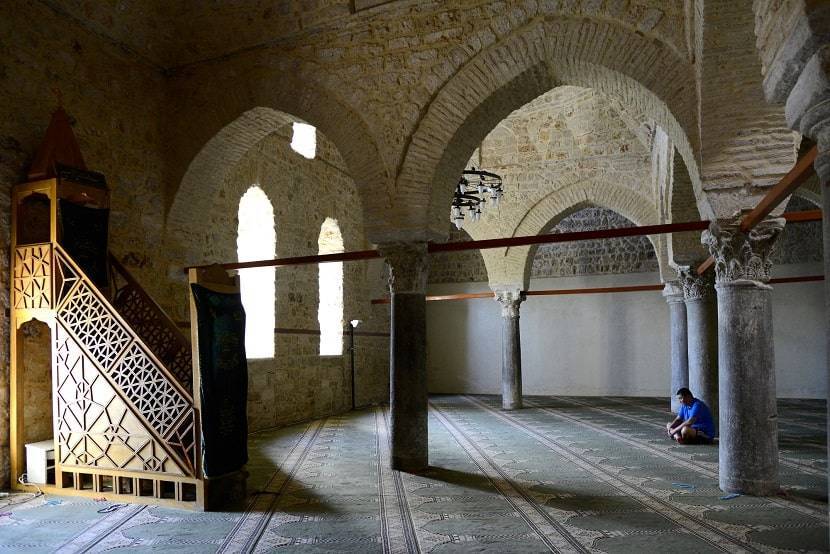 Yivliminare Mosque shows off the architectural beauty.