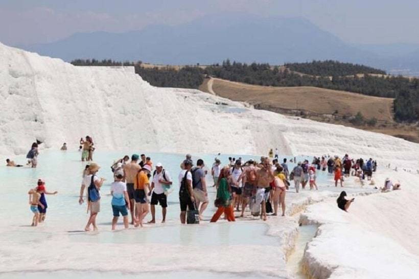 About 2 Million Visitors Visited Pamukkale Turkey
