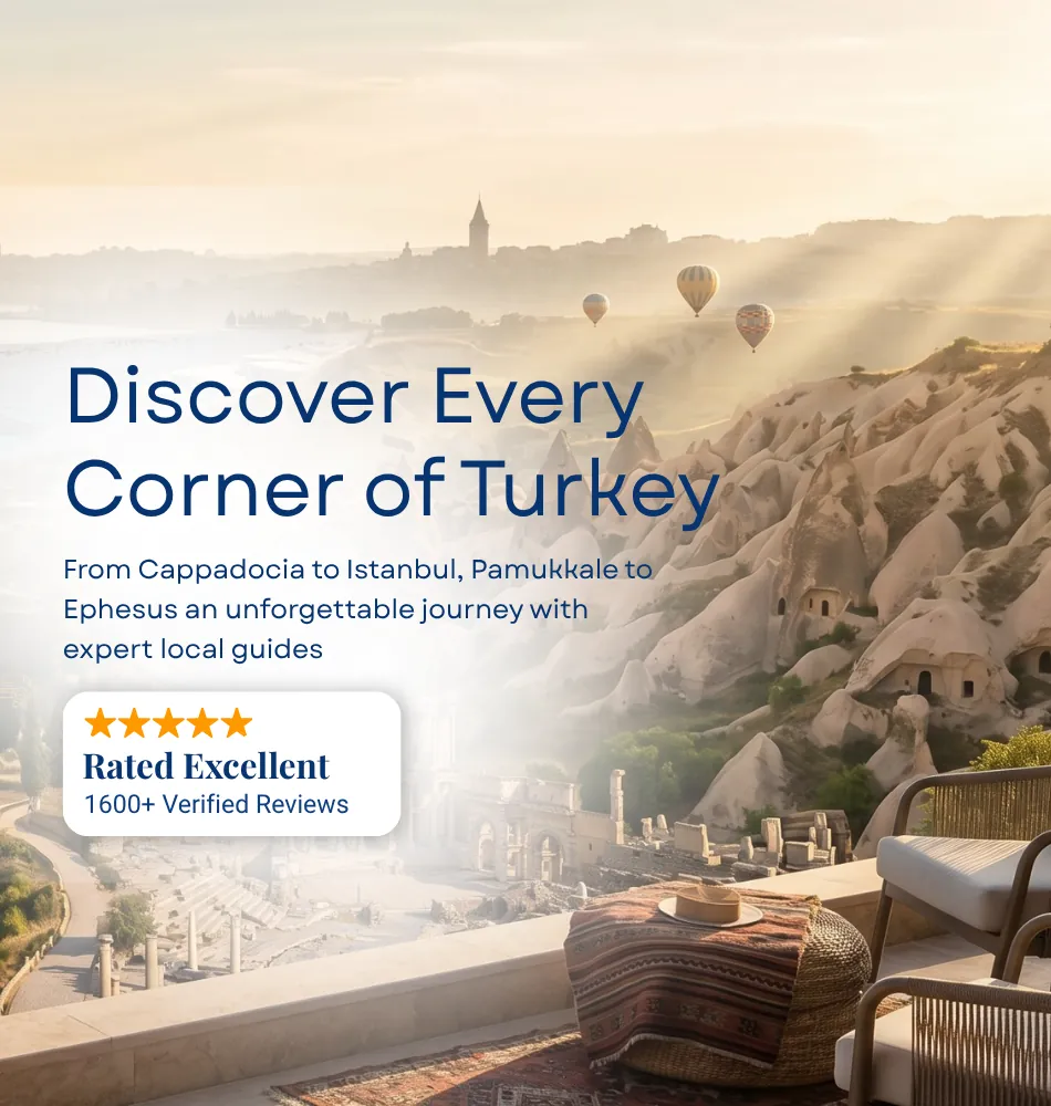 Discover every corner of Turkey: Istanbul, Cappadocia, Pamukkale and Ephesus with expert local guides, rated excellent with 1600+ verified reviews