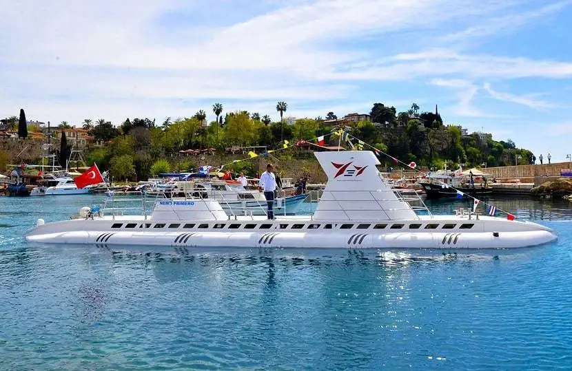 Submarine in the Marina Kaleici Antalya