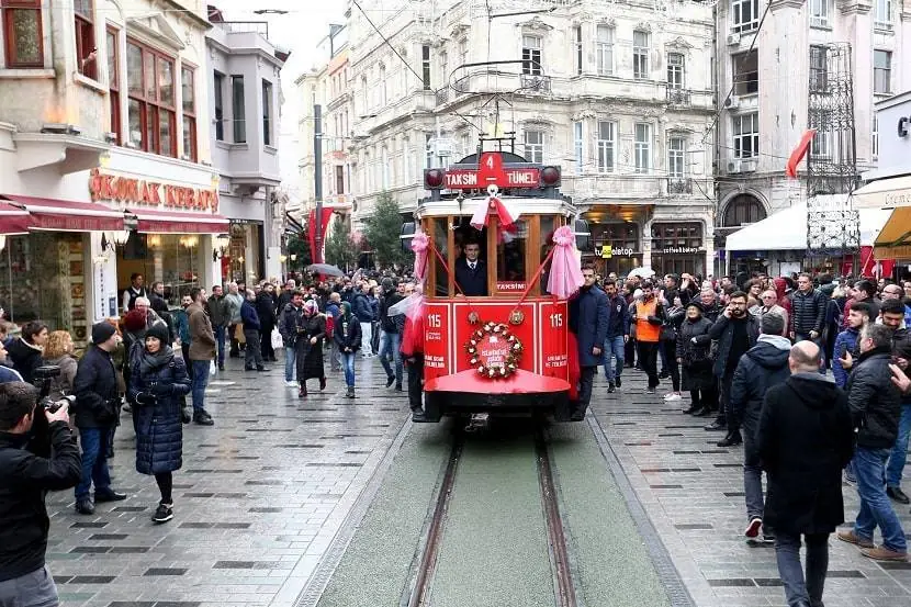 Vintage Red Tram