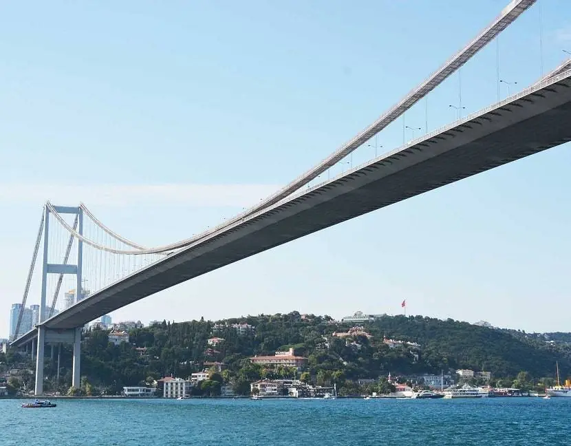 Turkey Bridge connecting Europe Asia