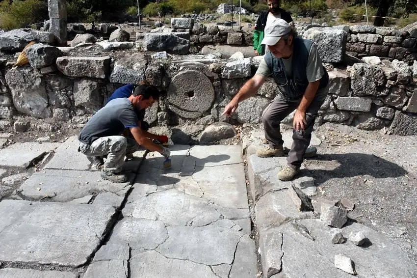 Archaeologists unearthed a Byzantine church, graves in Kauno
