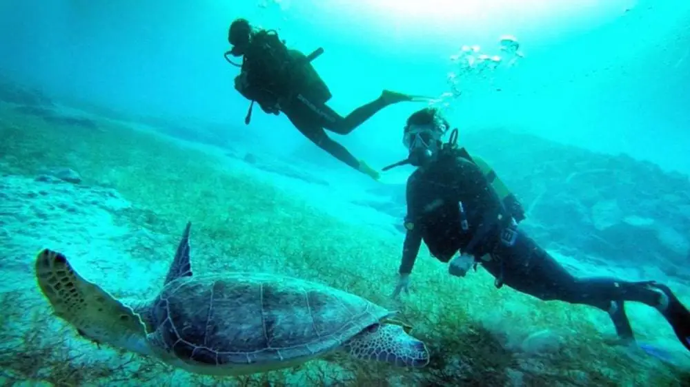 scuba diving in kas turkey