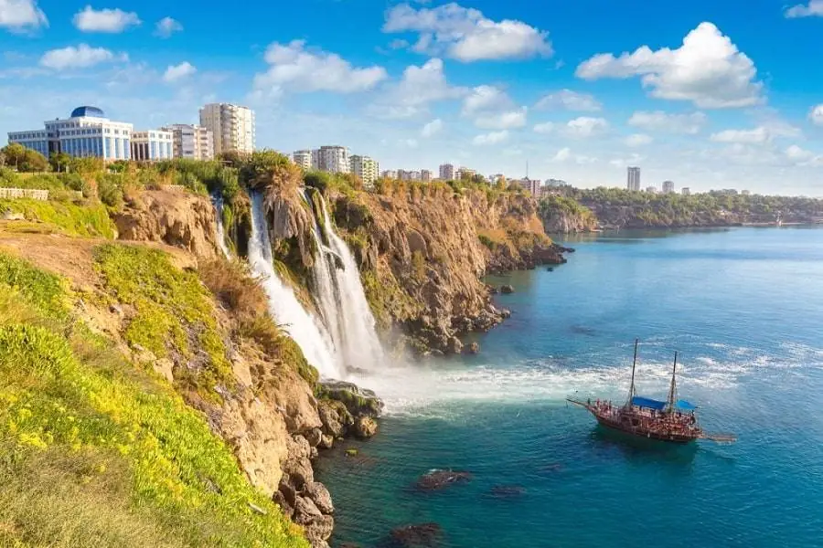 Lower Duden Waterfall in Antalya