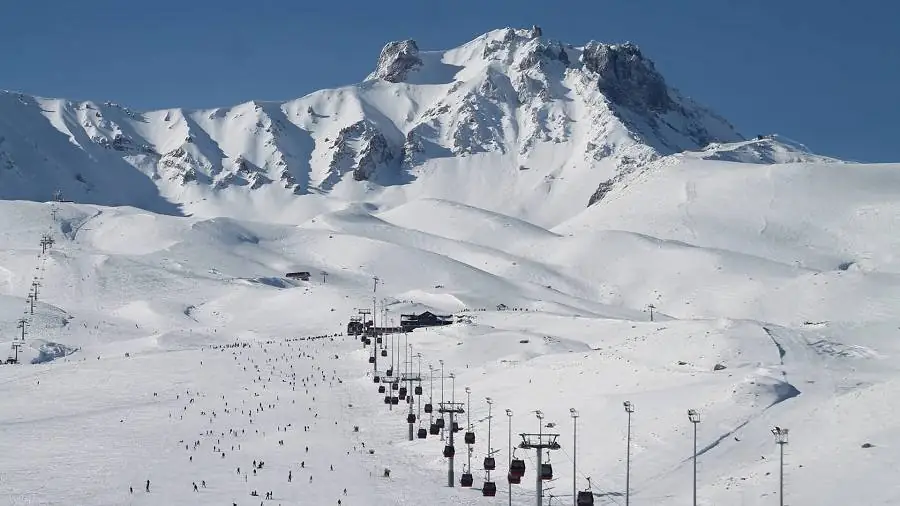 Tourists in Abundance Gathered at the Erciyes