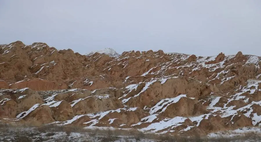 Mars on Earth Eğribucak's Cliffs Painted in Icy Extravagance
