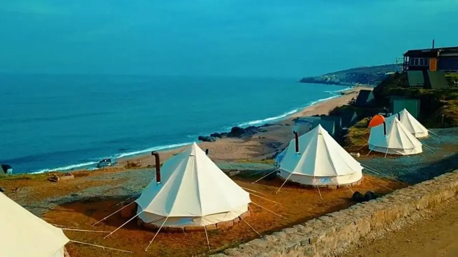 Beach camping Istanbul