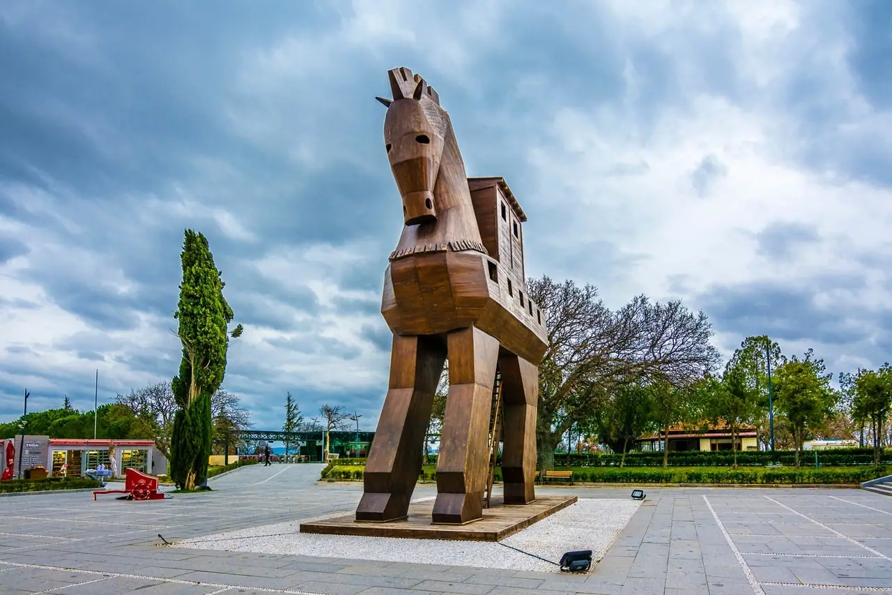 Replica of the Trojan Horse Troy