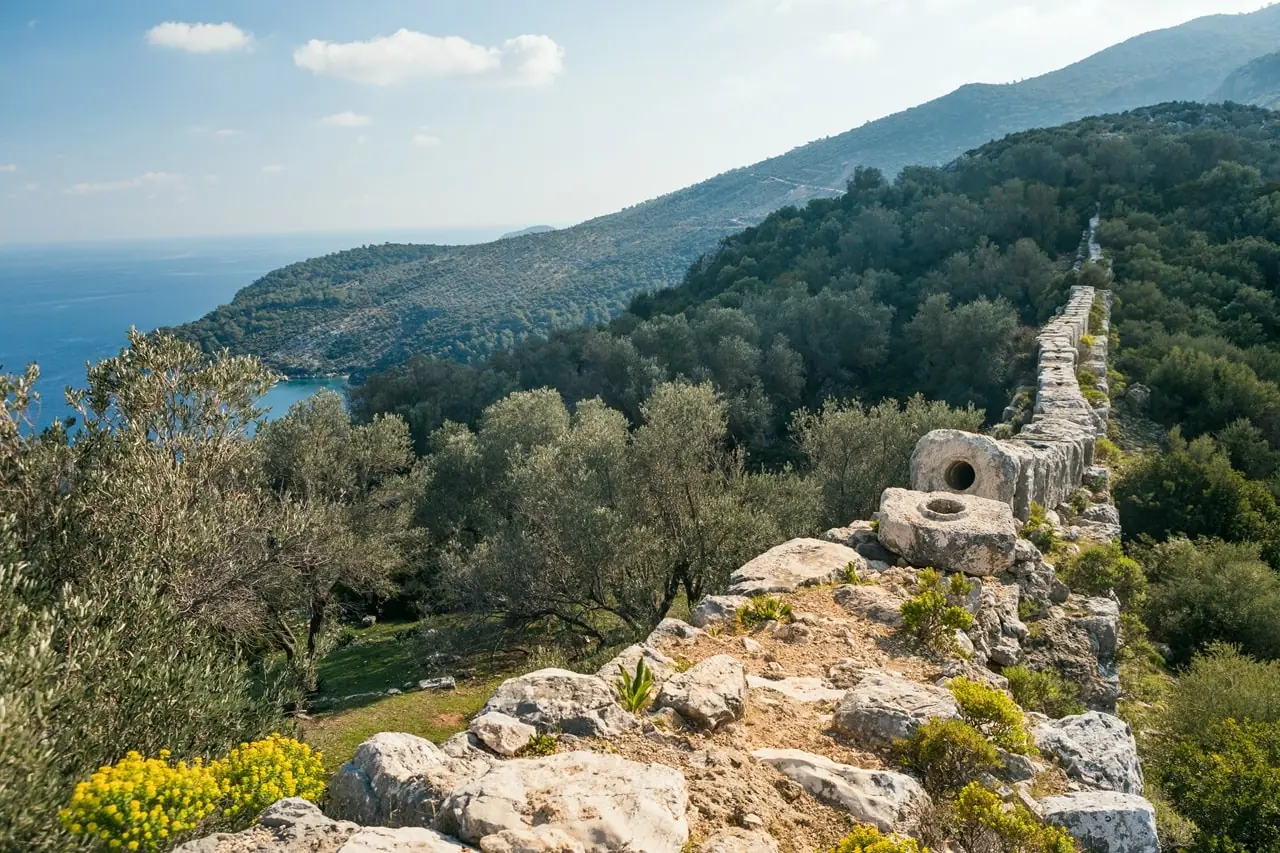 lycian way, kalkan