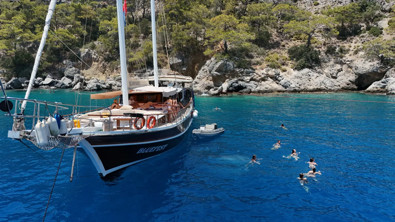 Blue Cruise tour in Turkey – sailing on a traditional gulet along the turquoise coast