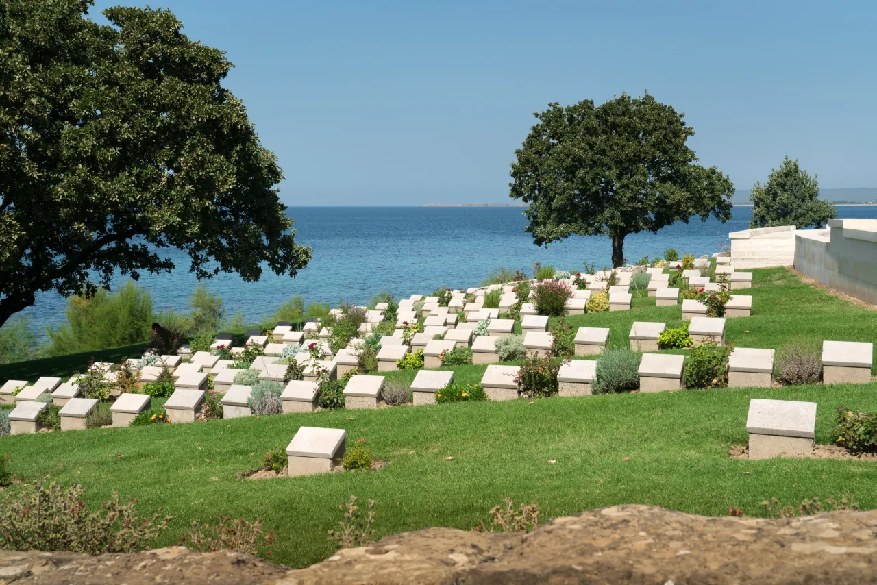 Gallipoli Anzac Cemetery memorial site Turkey