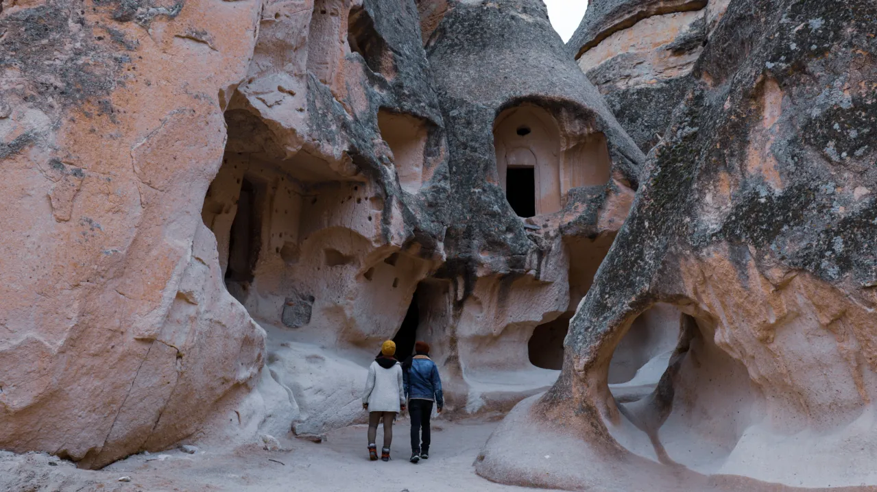 Paşabağ in Cappadocia, Turkey – fairy chimneys and unique rock formations in a scenic valley
